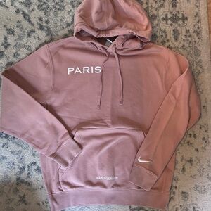 NIKE Paris Saint-Germain Pink Hoodie Sweatshirt